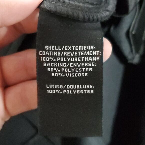 Bagatelle Black Faux Leather Cropped Flare Pants Size M - Picture 13 of 14